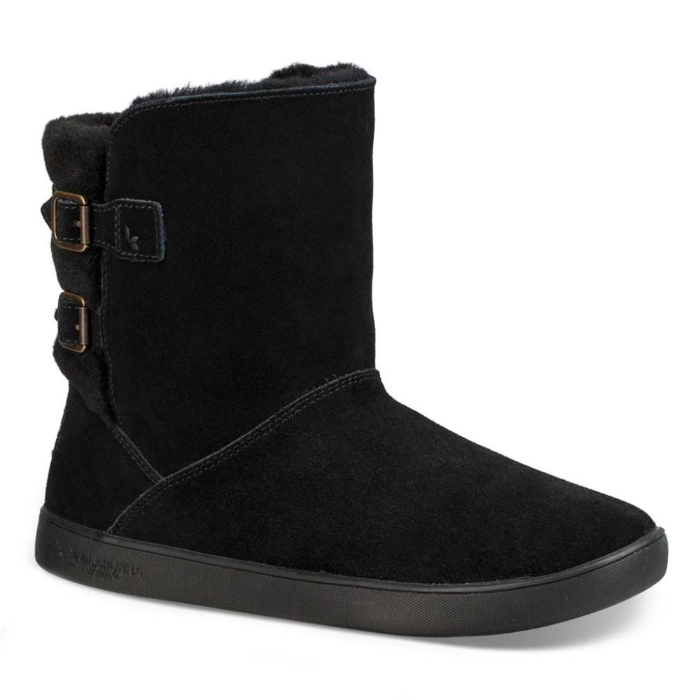 UGG Black Sheepskin & Suede Boot